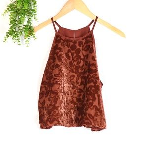 F21 Detailed Halter Top